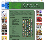 Tablet Screenshot of minimatedatabase.com
